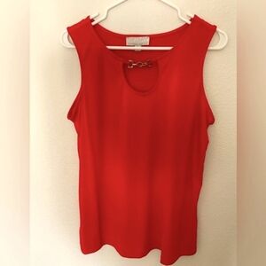 NWOT Carolyn Taylor Red Sleeveless Blouse